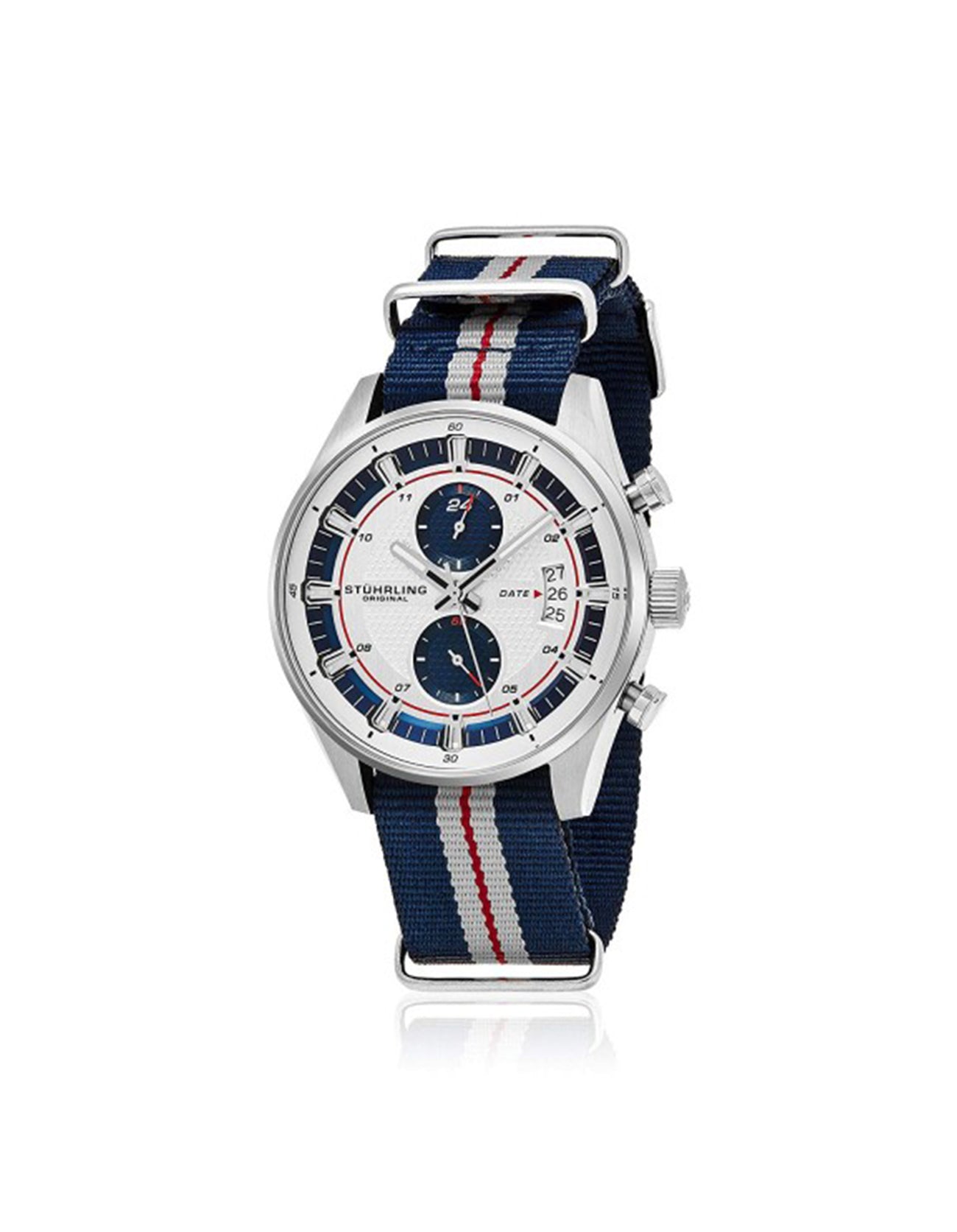 True Time Racer 845 Quartz Chronograph Silver Dial Watch