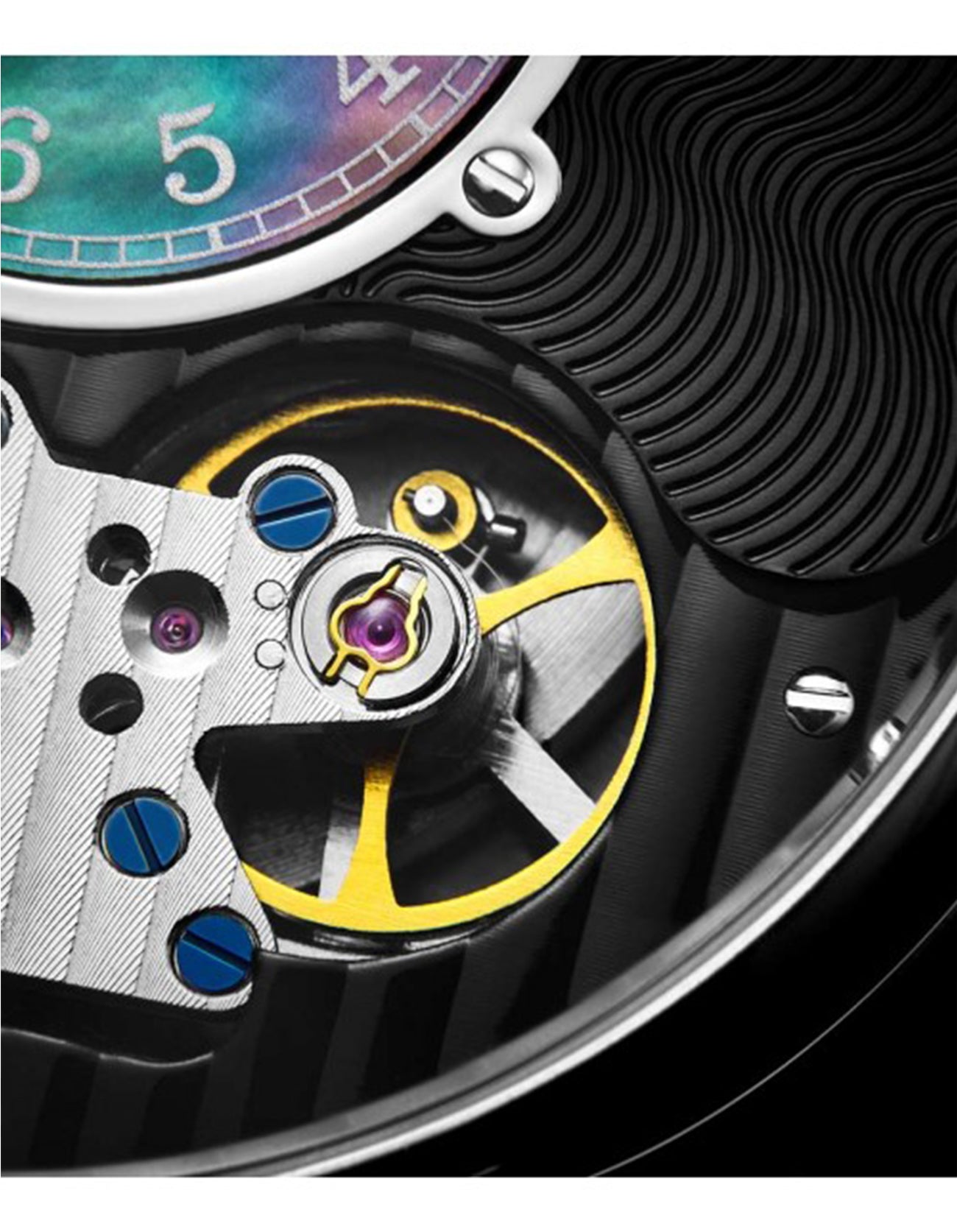 Stuhrling Original Men's Skeleton Legacy 693.02 Black Dial Leather Strap Watch