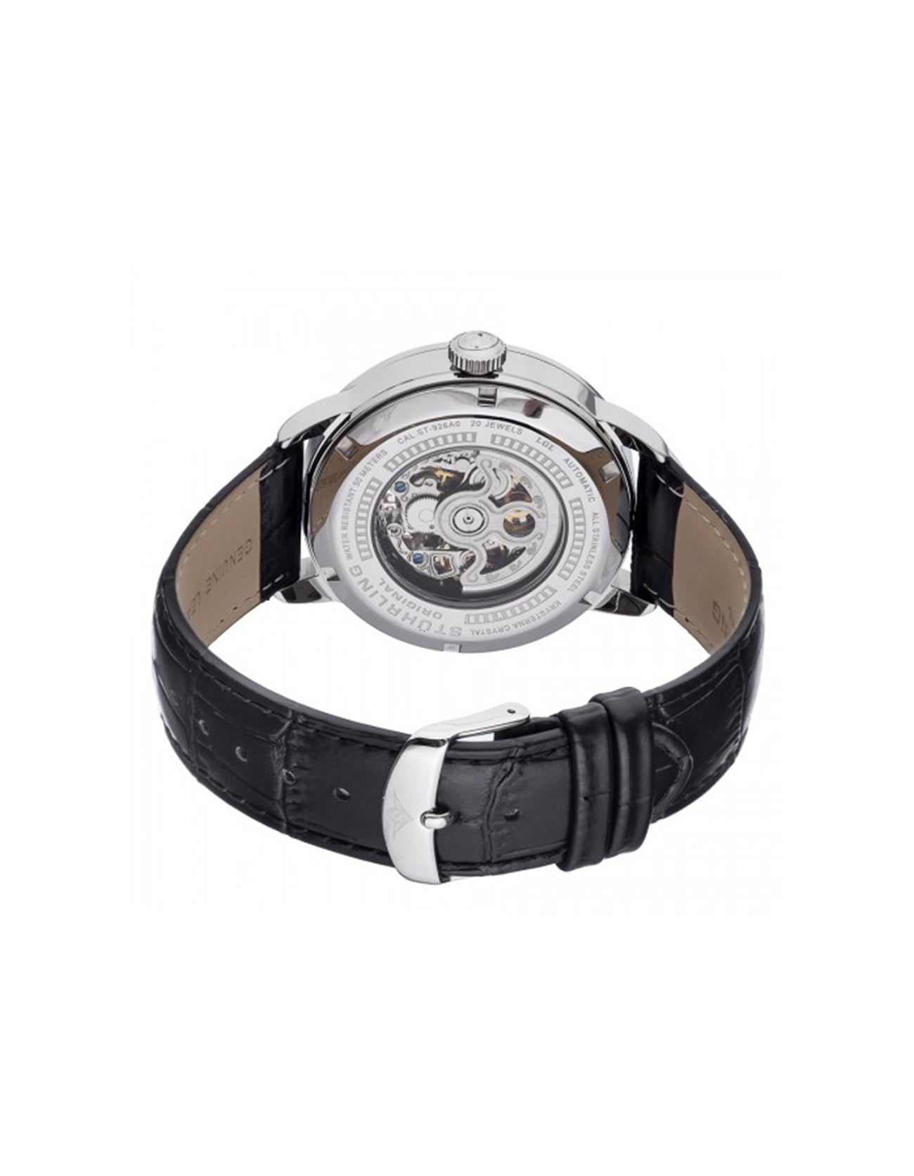 Stuhrling Original Delphi 696.01 Automatic 44mm Skeleton Stainless Steel Watch