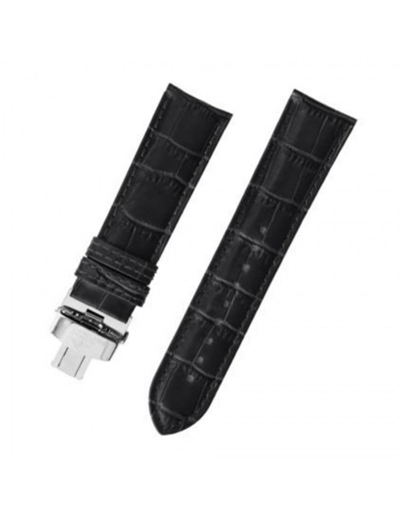 Stuhrling Original DT Bridge Black 470.33151 Skeleton Alligator Embossed Leather Strap Watch