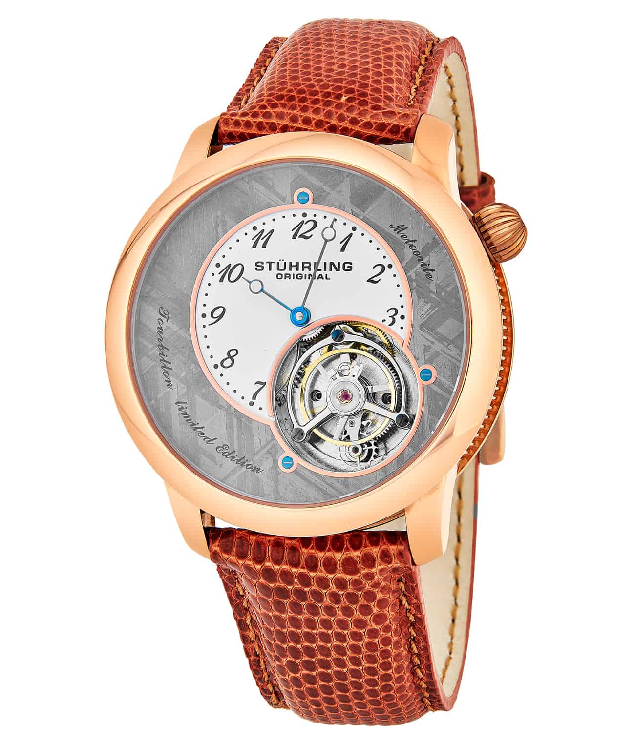 Stuhrling Original Meteorite 880 Hand-wind 43mm Tourbillon watch
