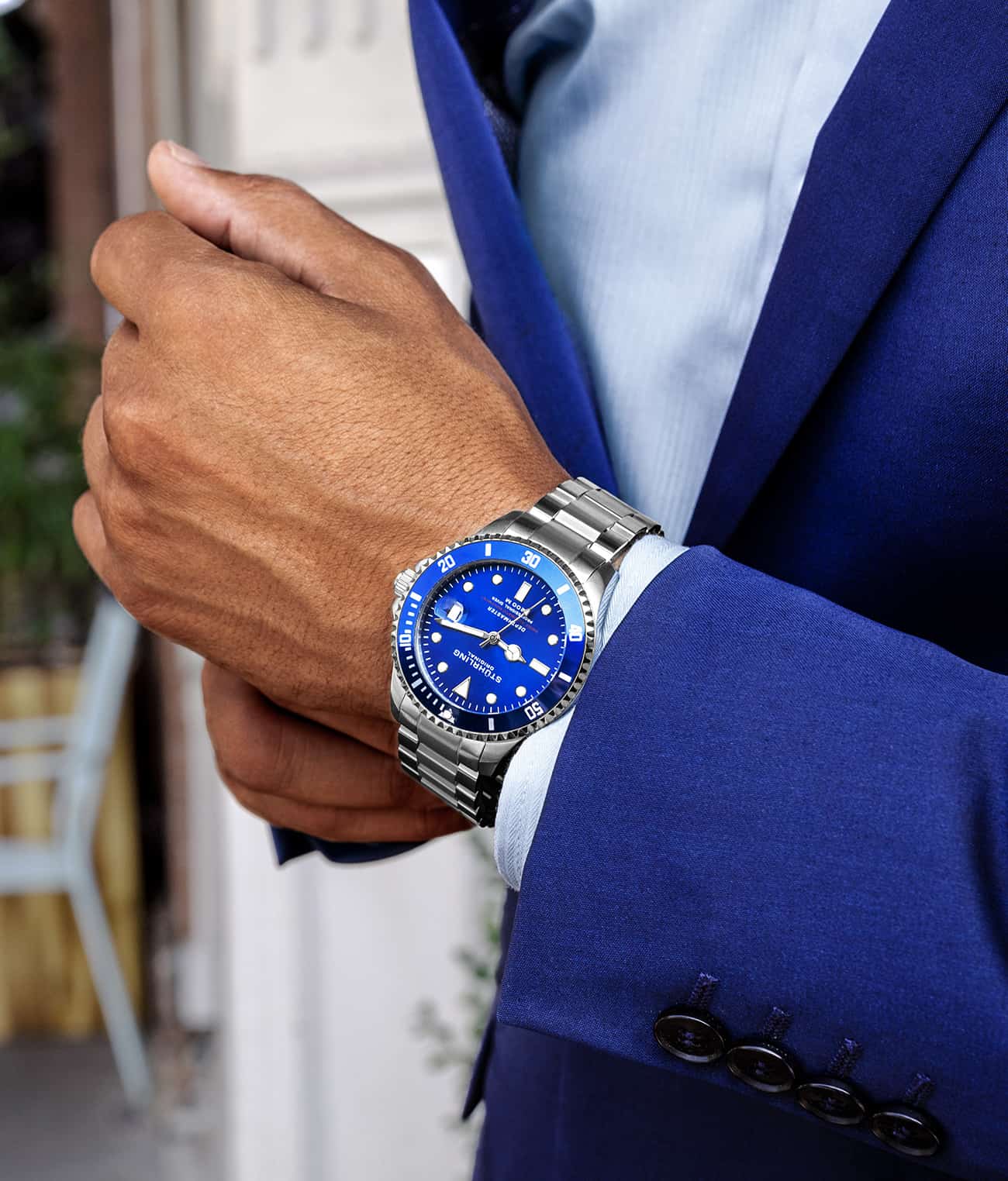 Swiss Automatic Depthmaster 883.02 Blue Dial Stainless Steel Watch
