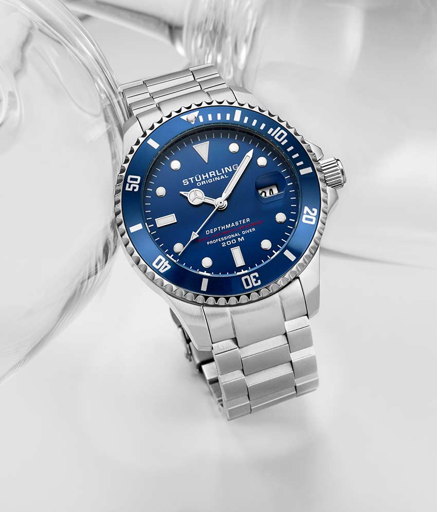 Swiss Automatic Depthmaster 883.02 Blue Dial Stainless Steel Watch
