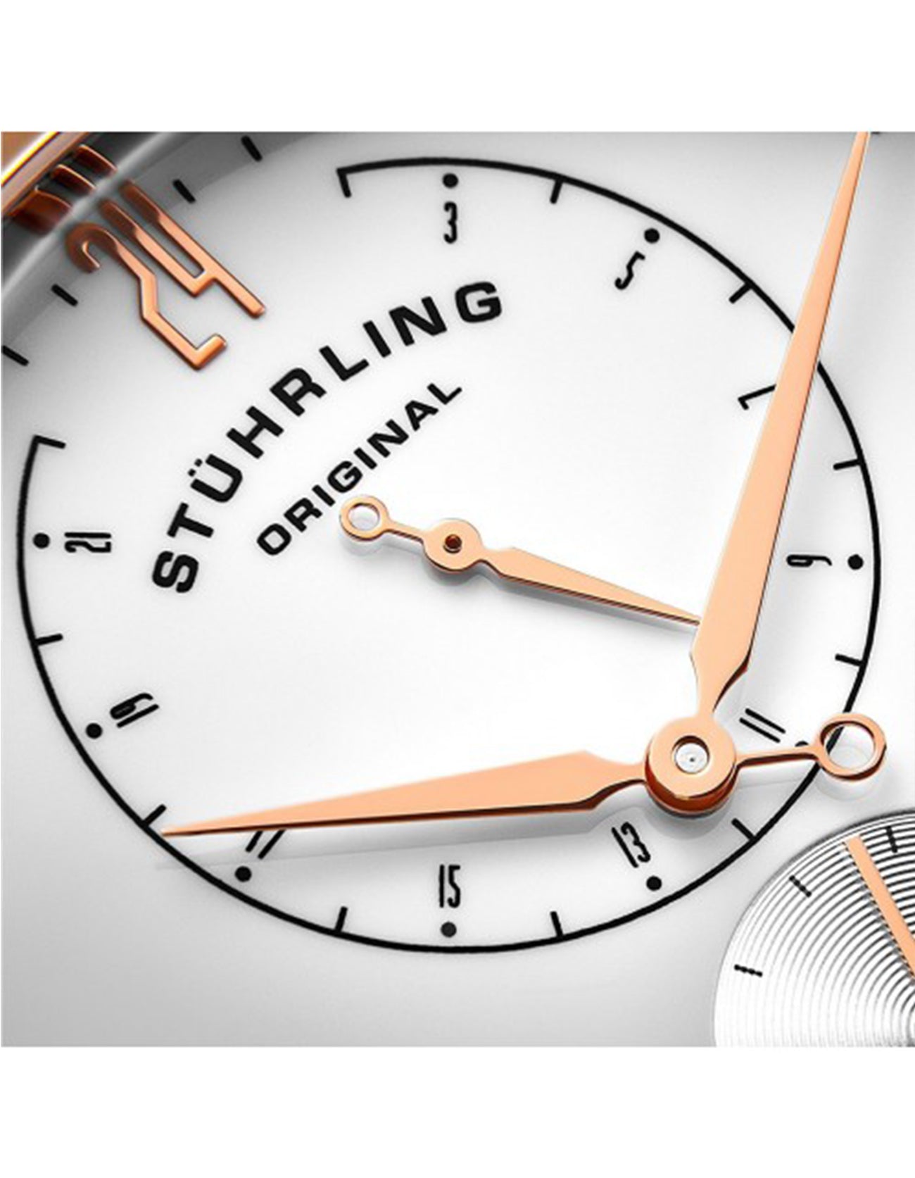 Stuhrling Original Cabaletta 778.06 Quartz 42mm Classic Black Horween Leather Watch