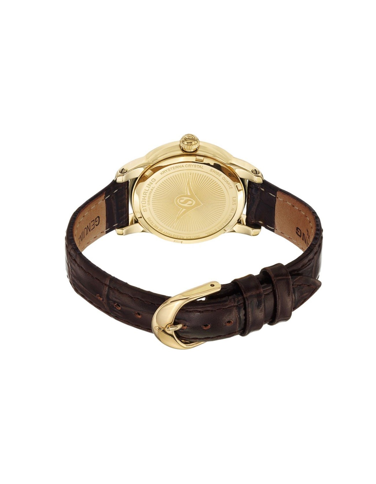 Women's Original Symphony 651.02 Quartz Classic Gold Tone Brown Leather Watch