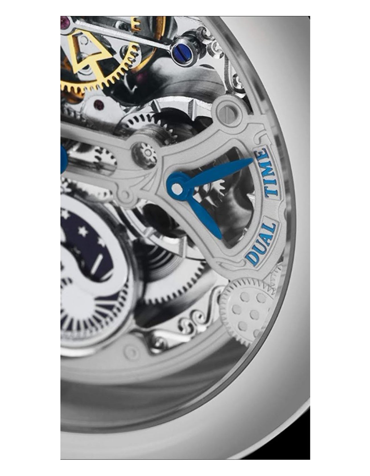 Stuhrling Original Emperor's Grandeur Silver -127A.3315C2 Blue Alligator Embossed Genuine Leather Watch