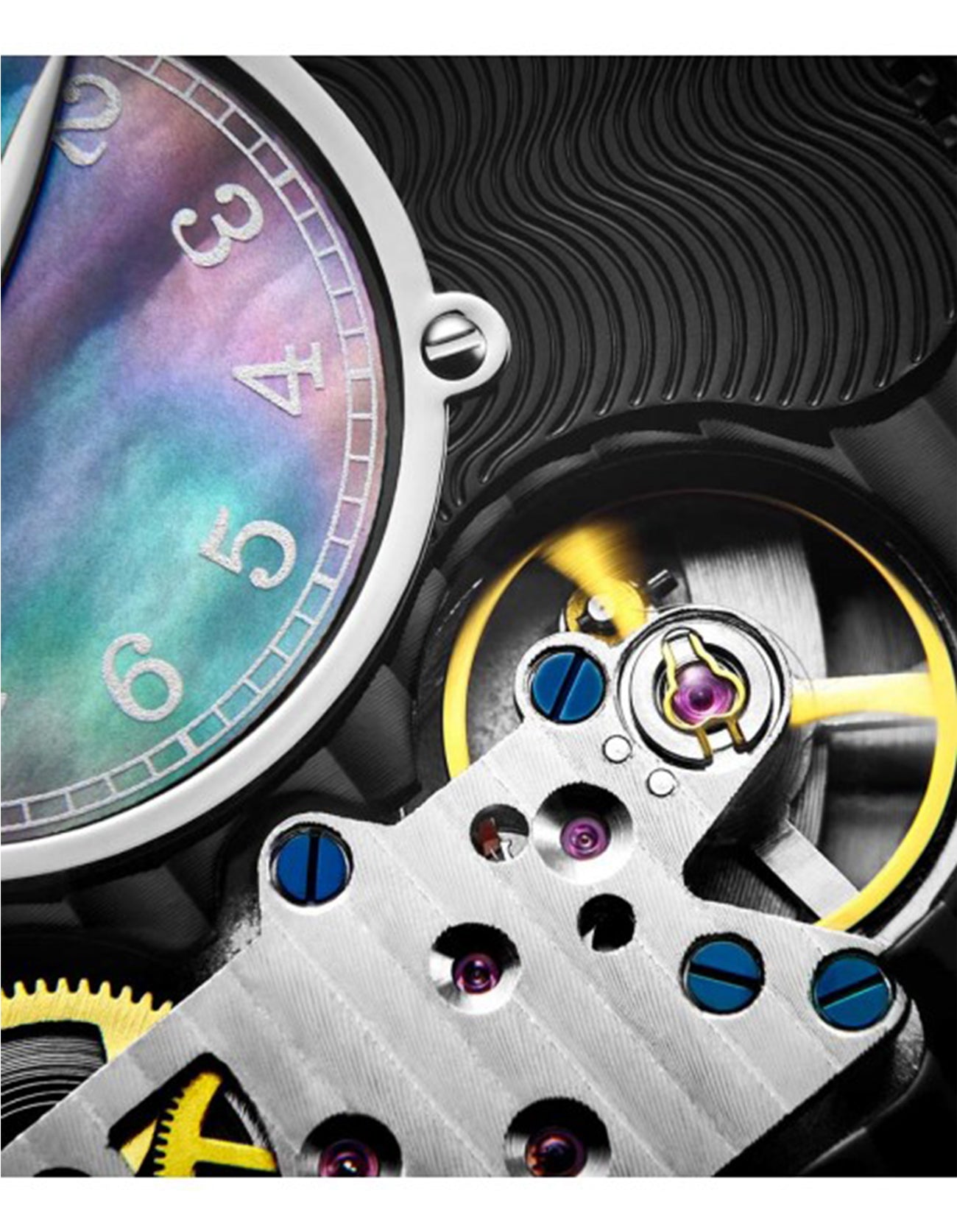 Stuhrling Original Men's Skeleton Legacy 693.02 Black Dial Leather Strap Watch