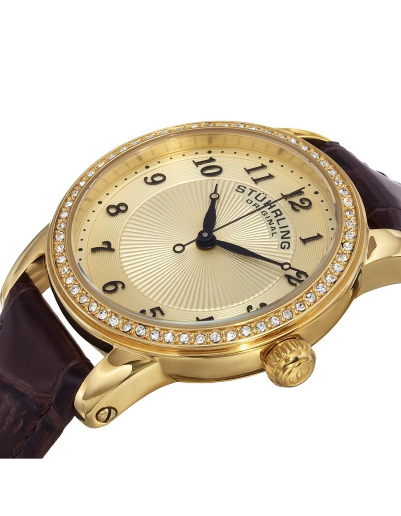 Women's Original Symphony 651.02 Quartz Classic Gold Tone Brown Leather Watch