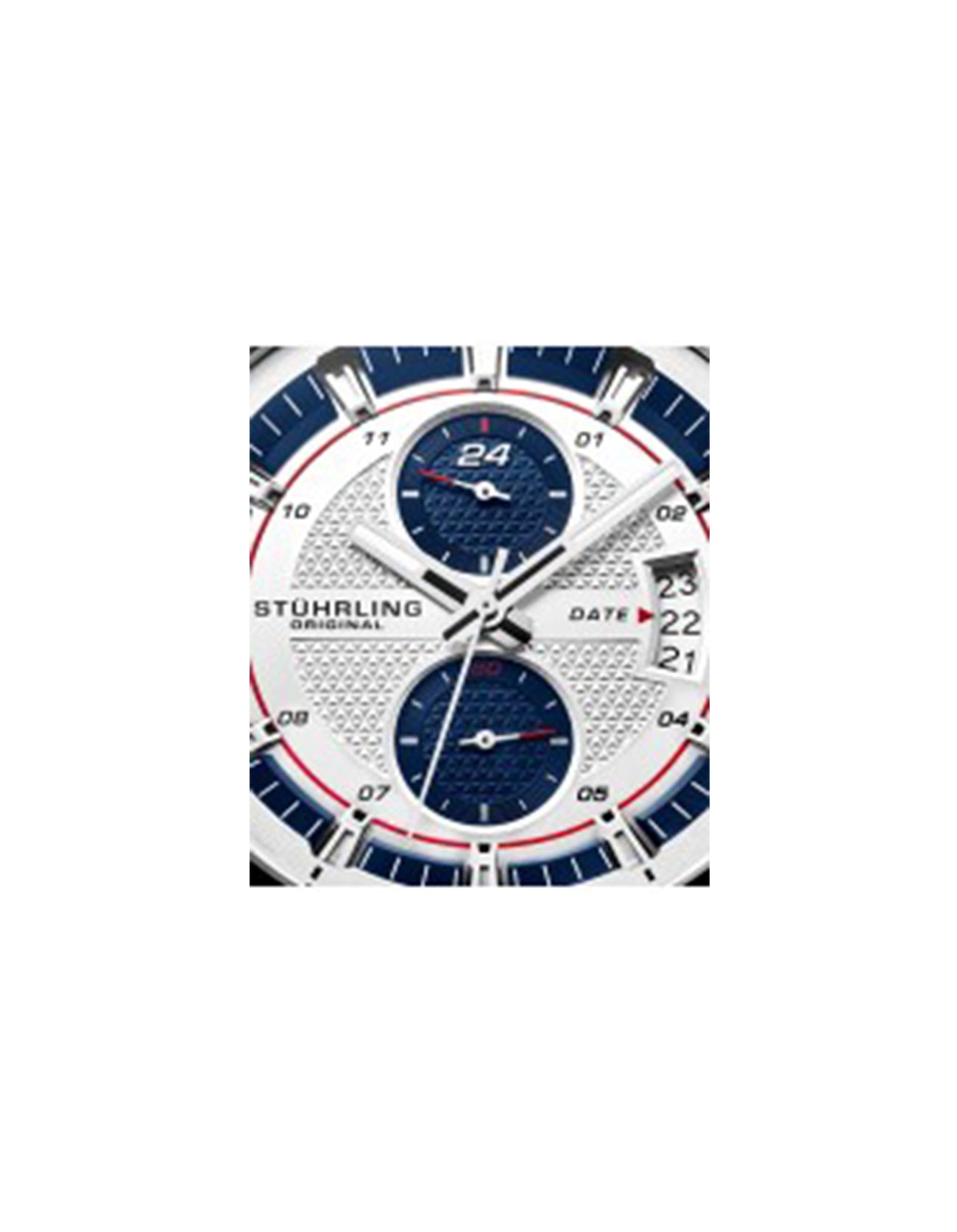 True Time Racer 845 Quartz Chronograph Silver Dial Watch