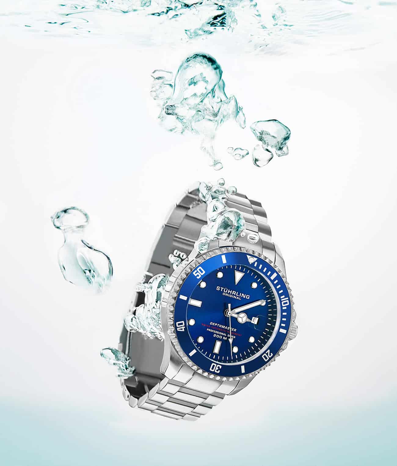 Swiss Automatic Depthmaster 883.02 Blue Dial Stainless Steel Watch