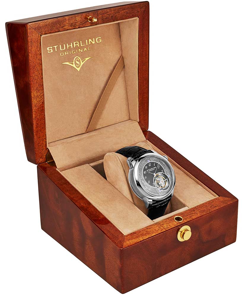 Stuhrling Original Meteorite 880 Hand-wind 43mm Tourbillon watch