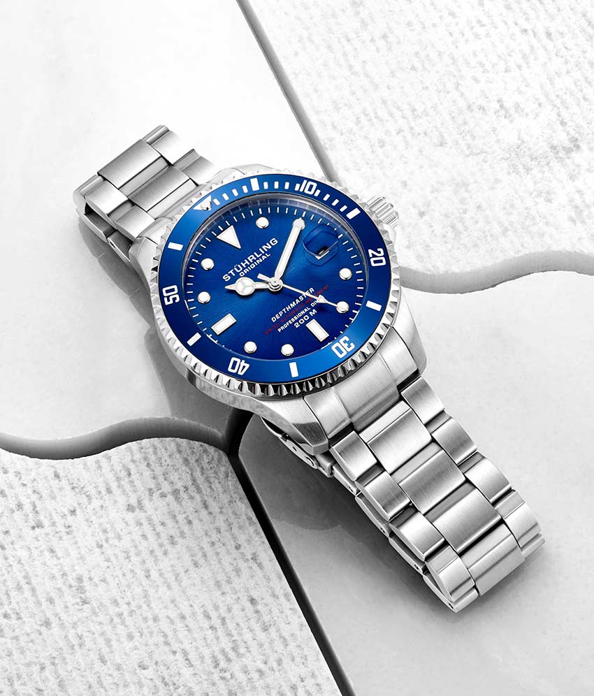 Swiss Automatic Depthmaster 883.02 Blue Dial Stainless Steel Watch